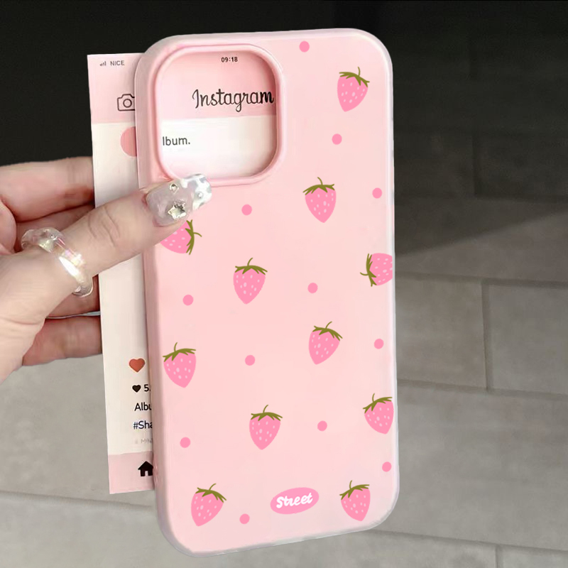 Sweet Pink Strawberry Pattern  - Samsung Galaxy S24 review and price
